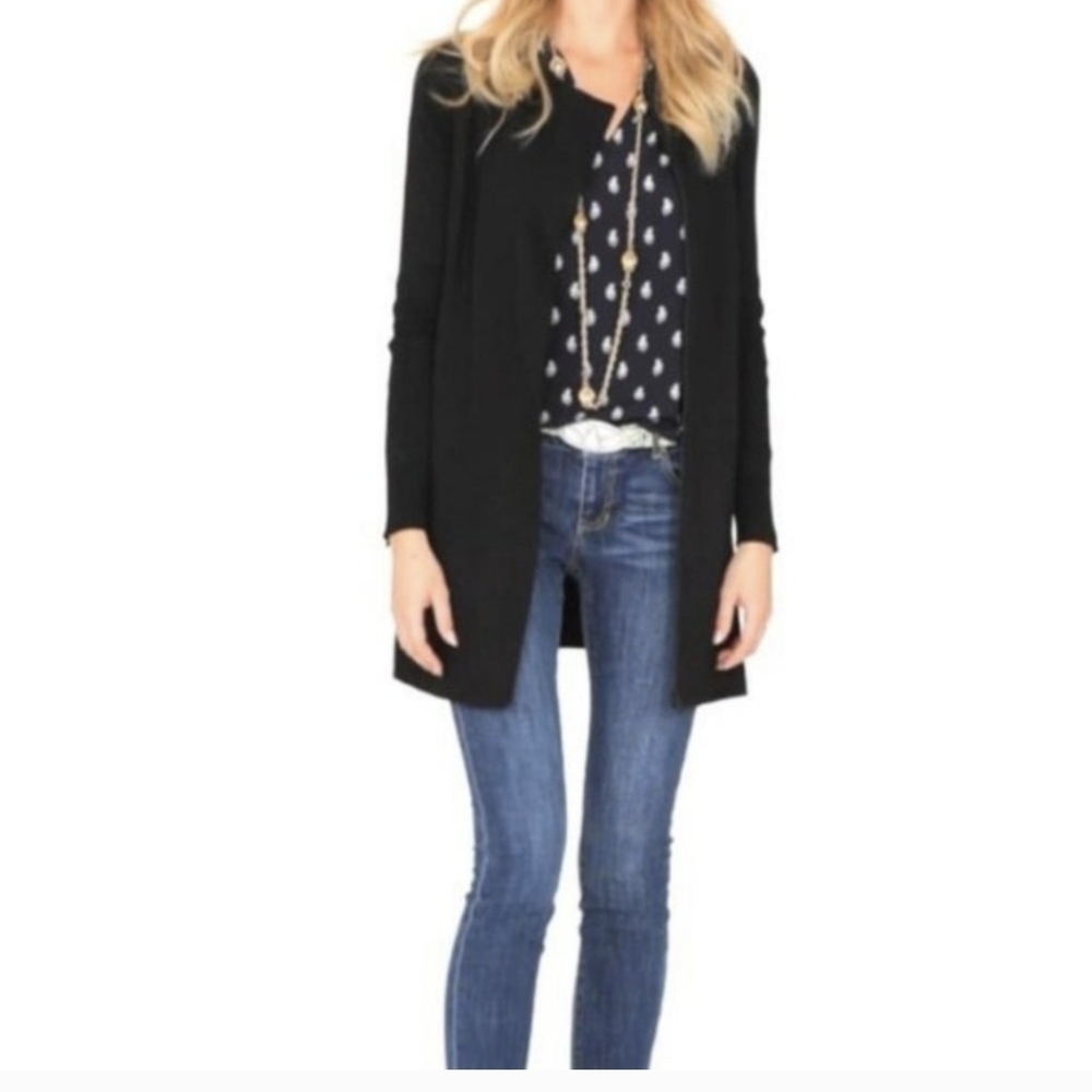 CAbi Taylor Ponte Black Car Coat Size M